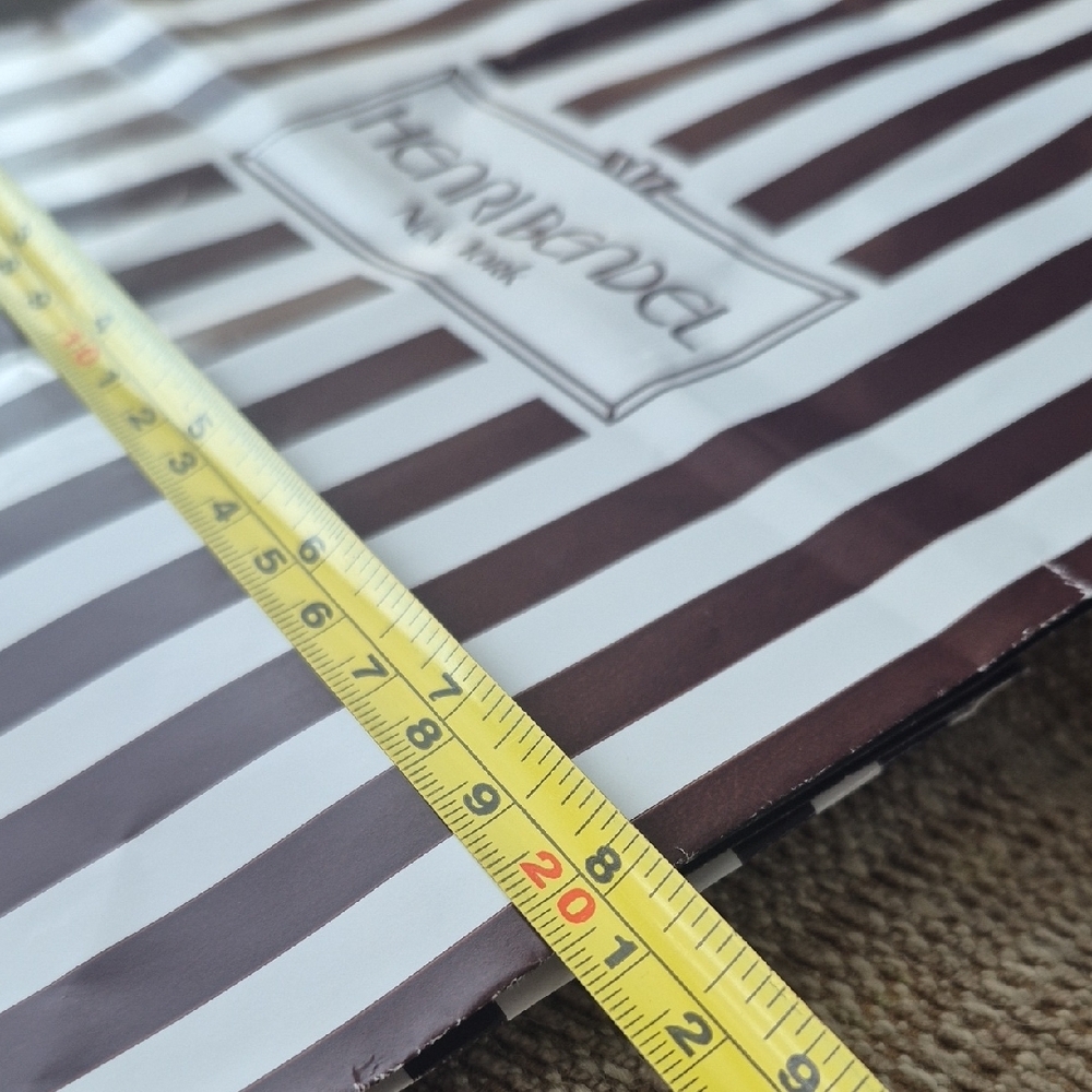 Henri Bendel Striped Shopping Bag - Picture 5 of 7